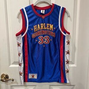 Harlem Globetrotters Red White Blue Youth Basketball Jersey #33 BULL Size M